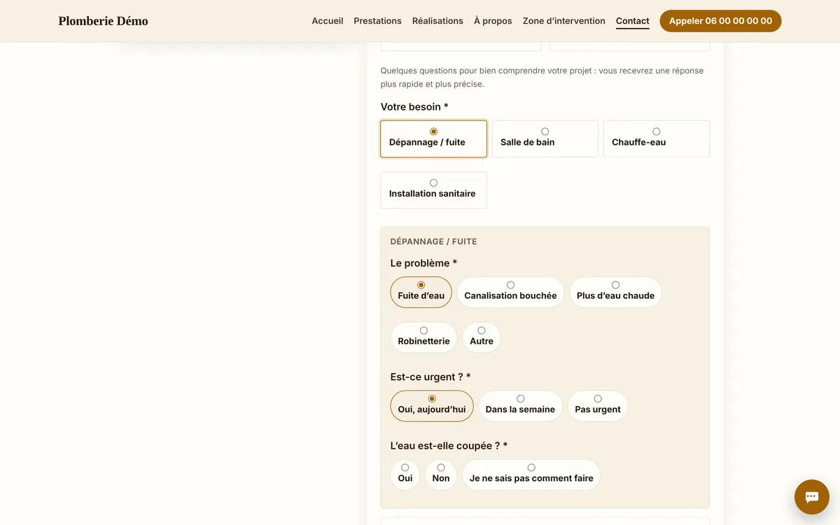 Aperçu : Formulaires intelligents (données d’exemple)
